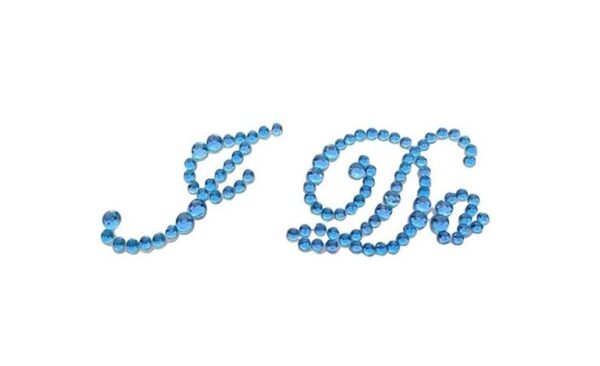 I Do - Blue Shoe Rhinestone Sticker
