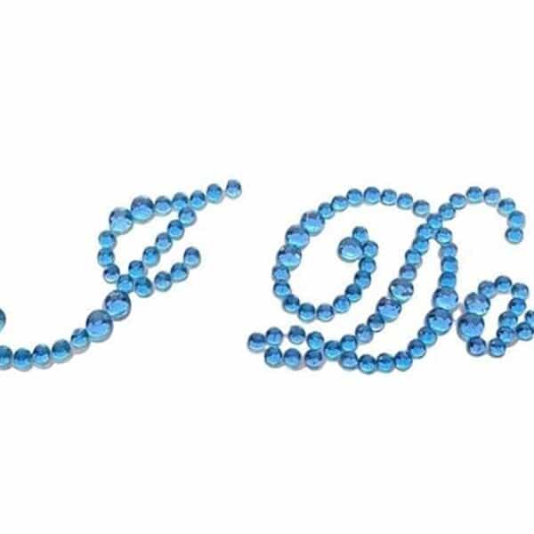 I Do - Blue Shoe Rhinestone Sticker