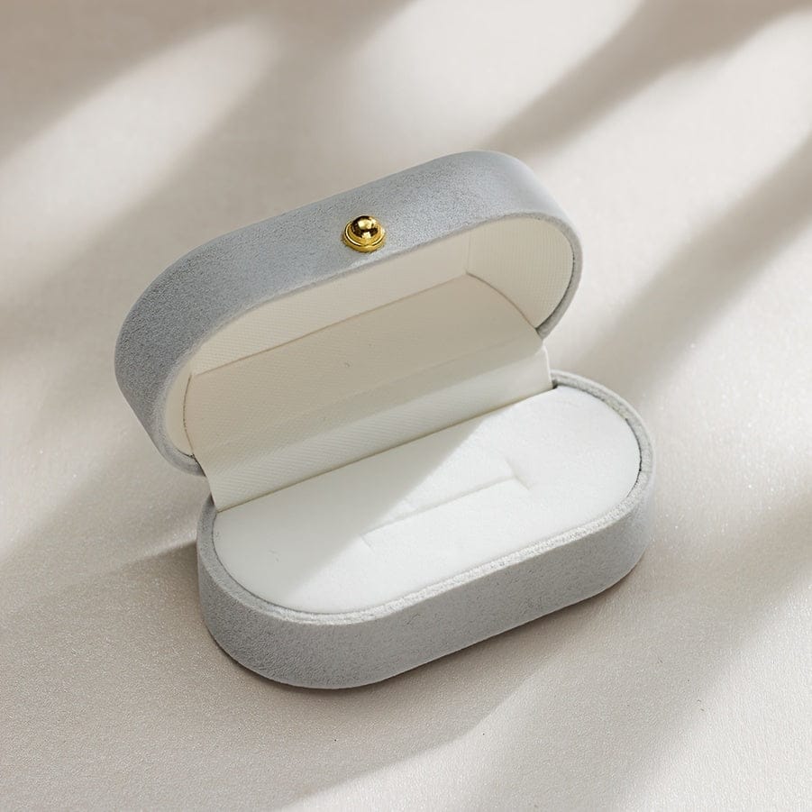 Velvet Ring Box - Grey