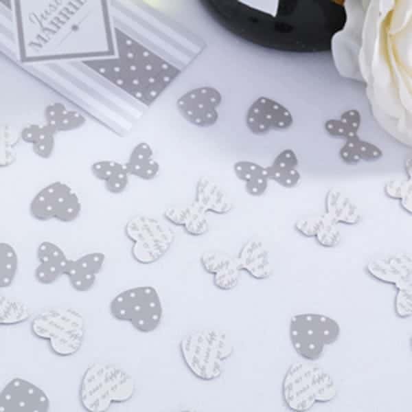White & Silver Table Confetti
