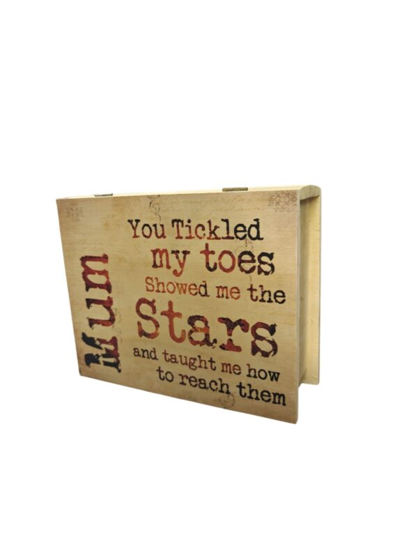 Mum You Tickled My Toes - Wooden Box