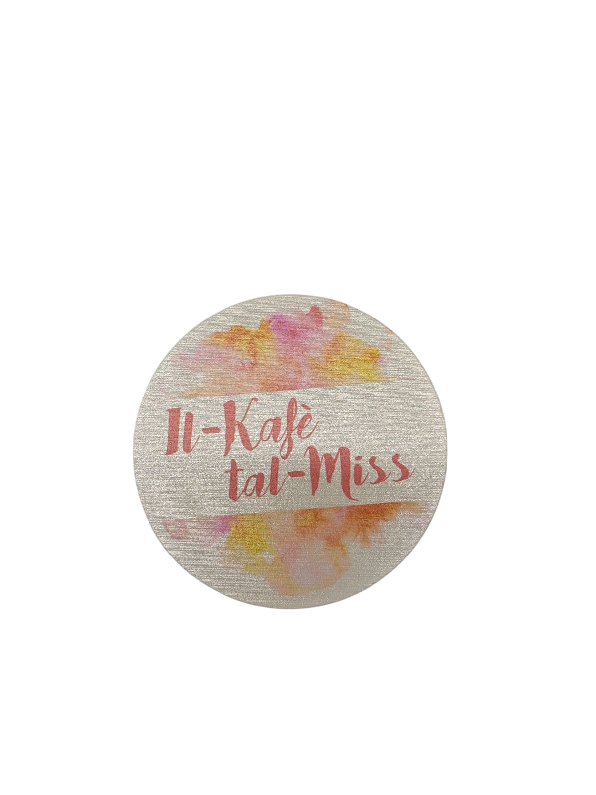 It-Kafe` tal-Miss - Floral Coaster