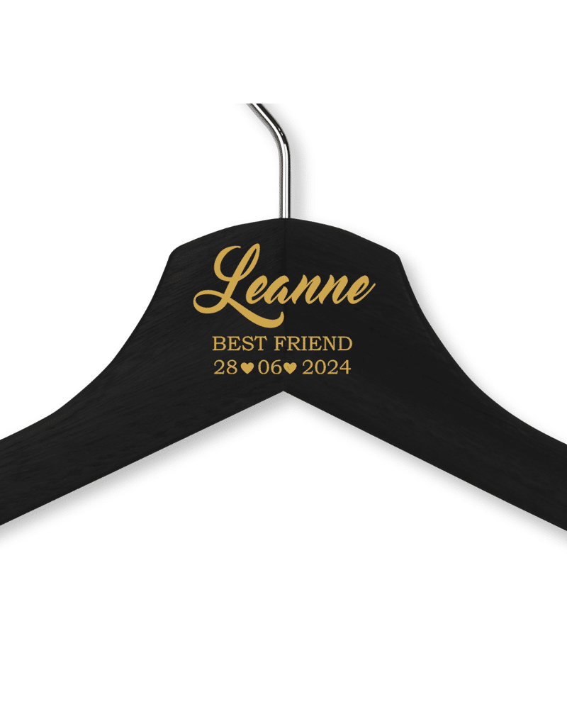 Leanne's Black Wood Hanger - Adult